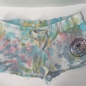 Myrtle Beach Pastel Tie-Dye Women's Athletic Shorts